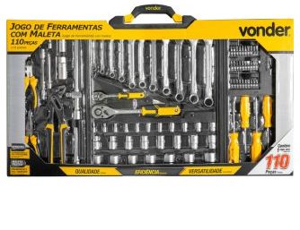 Jogo de Ferramentas com 110 peças Vonder