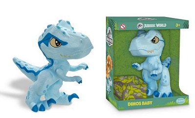 Dinossauro Jurrasic World Azul Pupee
