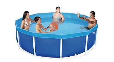 Piscina Redonda  C/Estrutura 4500L Mor