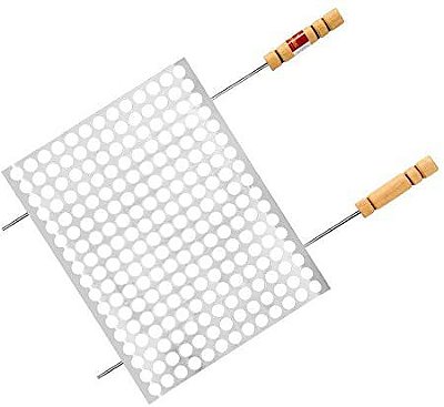 Grelha Furos Moeda 40x50 Grilazer