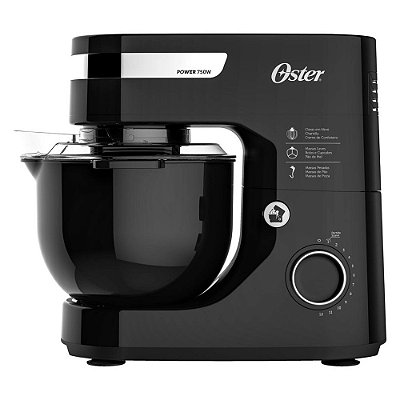 Batedeira Planetária Preta 220v - Oster OBAT610