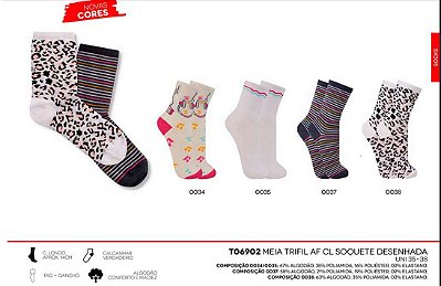 Meia Soquete Cano Longo TO6902 Trifil
