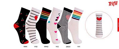 Meia Feminina Trifil com desenho TO7052
