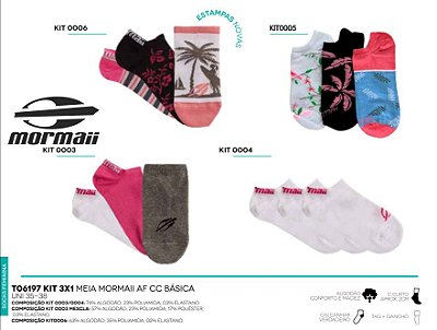 Meia Mormaii TO6197 Kit C/3