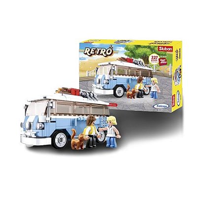 Blocos de montar Retrô Mini Van 227 peças 01321 Xalingo