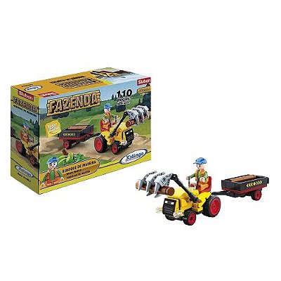 Blocos de Montar Fazenda Reboque de Madeira 110 Peças 27487 Xalingo