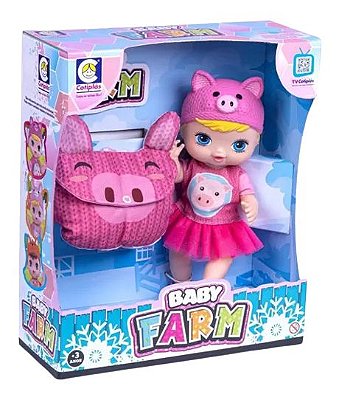 Boneca Baby Farm Porquinho 2488 Cotiplas