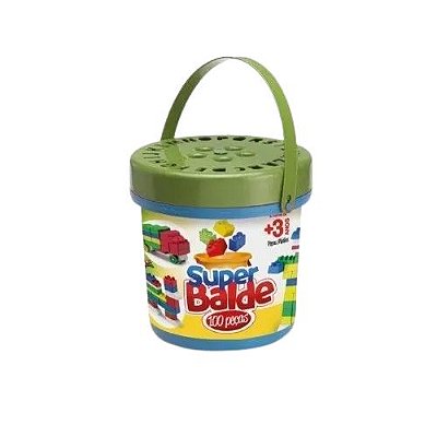 Blocos p/montar Balde 100p 1100 R.B