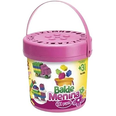 Blocos p/montar Balde 100p 1700 R.B