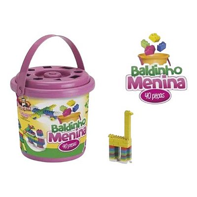 Blocos p/montar Balde 40p 1600 R.B