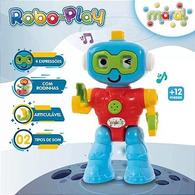 Brinquedo Infantil Educativo Robo-Play com som 4177 Maral