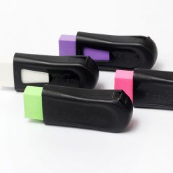 Apontador Faber Castell com depósito + Borracha FC Mix