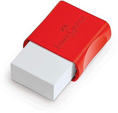 Borracha Faber Castell branca com Capa Plástica