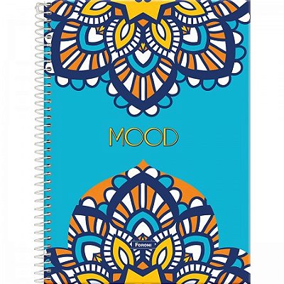 Caderno Universitário 10 matérias 160fls Mood Foroni