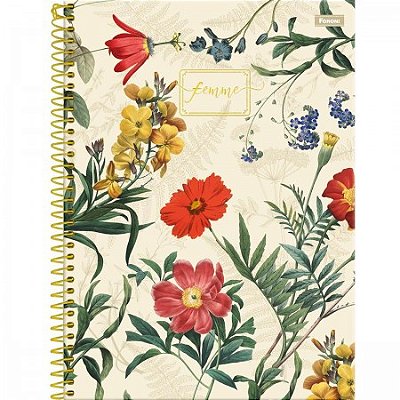 Caderno Universitário 10 matérias 200fls Femme Foroni