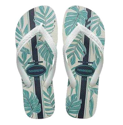 Chinelo Havaianas Aloha Indigo Branco/branco/azul