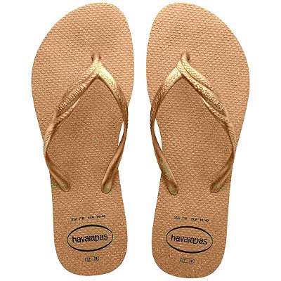 Chinelo Havaianas Fantasia Gloss Dourado