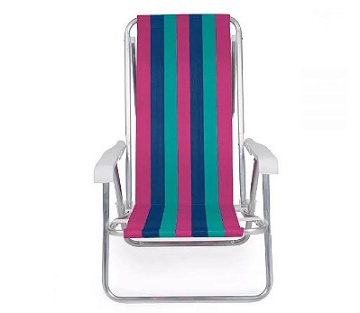 Cadeira Mor Praia 8 Pos. 2104 Aluminio