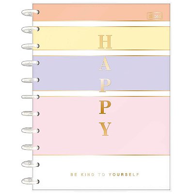 Caderno Universitário 10 Materias Tilidisco 160fl Happy