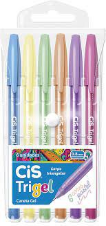 Caneta Cis Trigel Pastel C/6 0.8mm