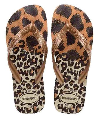 Chinelo Havaianas Top Animals Rose Gold