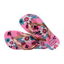 Chinelo Havaianas Kids Flores Pink Lemonade