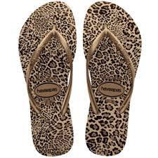 Chinelo Havaianas Kids Slim Animals Areia/Dourado