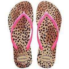 Chinelo Havaianas Kids Slim Animals Rosa/Dourado