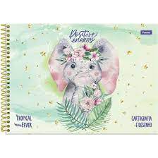 Caderno CD Desenho 80F Tropical Fever Foroni