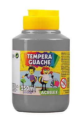 TINTA GUACHE 250ML 933 CINZA ACRILEX