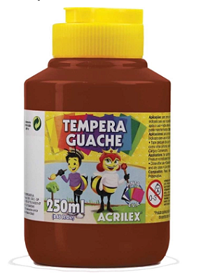 TINTA GUACHE 250ML 531 MARROM ACRILEX