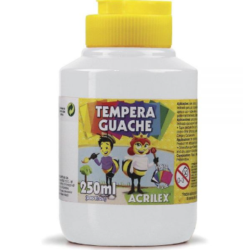 TINTA GUACHE 250ML 519 BRANCA ACRILEX