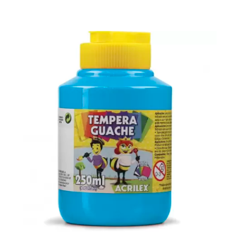 TINTA GUACHE 250ML 503 AZUL CEL.ACRILEX