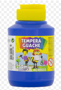 TINTA GUACHE 250ML 501 AZUL ACRILEX