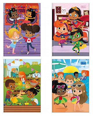 CADERNO CD 1/4 48F COST.SAPECA FEMININO