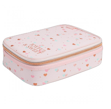 Estojo Box Academie Coração Metalizado