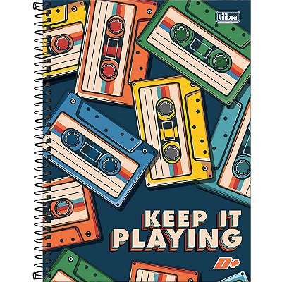 Caderno Espiral Capa Dura Universitário 16 Matérias D+ 320 Folhas - Sortido Tilibra