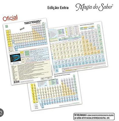 Tabela Periódica Edição Especial Magia do Saber- Atualizada Versão 2025