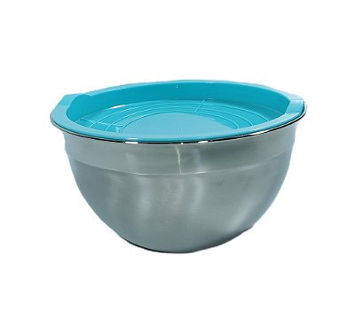 Bowl Inox com tampa plástica