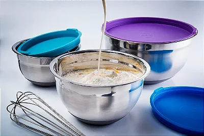 BACIA INOX IMCOL C/TP PLASTICA 3.5L 28CM 91165