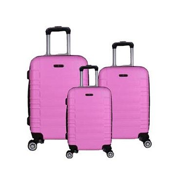 MALA VIAGEM IMCOL JG 3PCS 0891 ROSA COM EXPANSOR