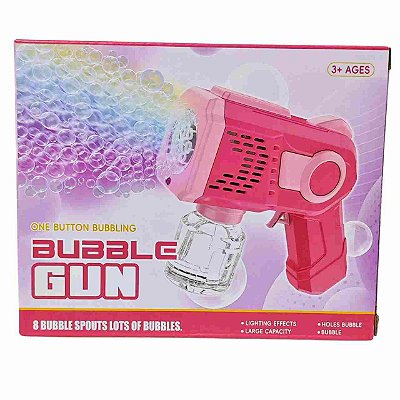 PISTOLA LANÇA BOLHAS DE SABÃO COM LUZ - IMCOL TOYS