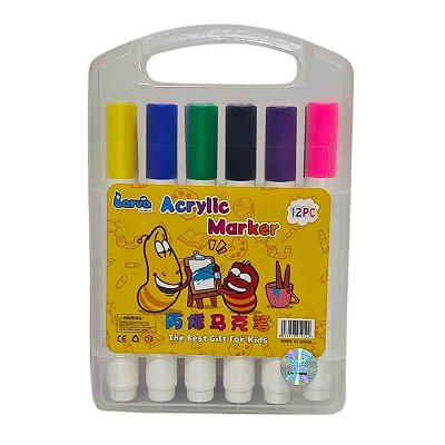 MARCADOR ARTISTICO ESTOJO C/12 ACRILIC MARKER - IMCOL