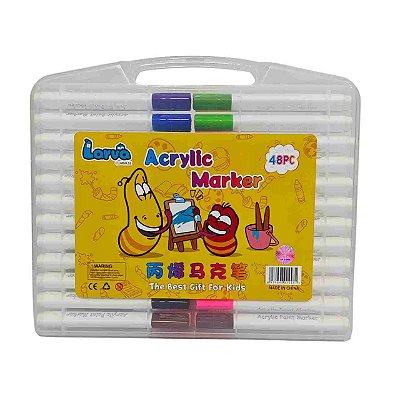 MARCADOR ARTISTICO ESTOJO C/48 ACRILIC MARKER - IMCOL
