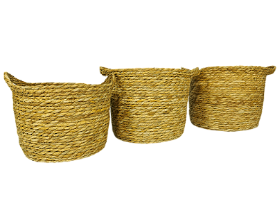 CESTO PALHA C/3PCS P/M/G - IMCOL