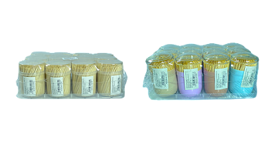 PALITO DE DENTE BAMBU PALITEIRO COLOR SORTIDO C/280 - IMCOL