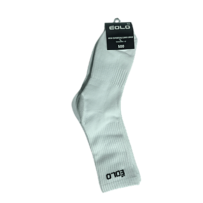 MEIA ÉOLO ADULTO MASCULINA CANO LONGO 39-43 C/3 BRANCA 80% ALGODÃO