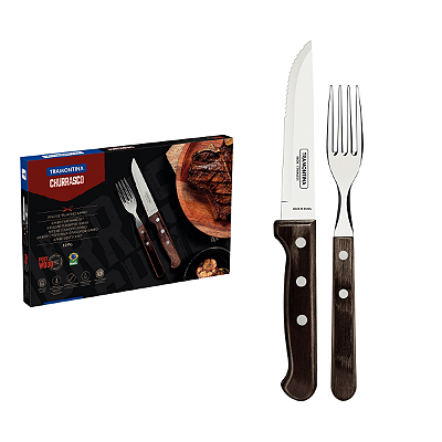 JOGO CHURRASCO POLYWOOD JUMBO 12P TRAMONTINA