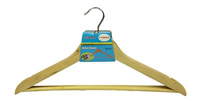 Jogo de cabide de madeira c/3 peças imcol