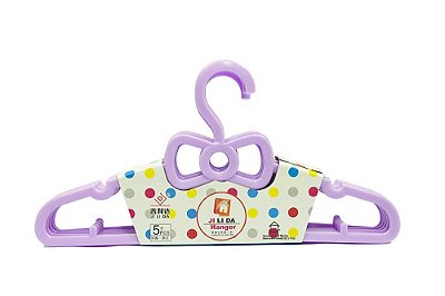 Jogo de cabides de plástico infantil 5 peças 0780 Imcol